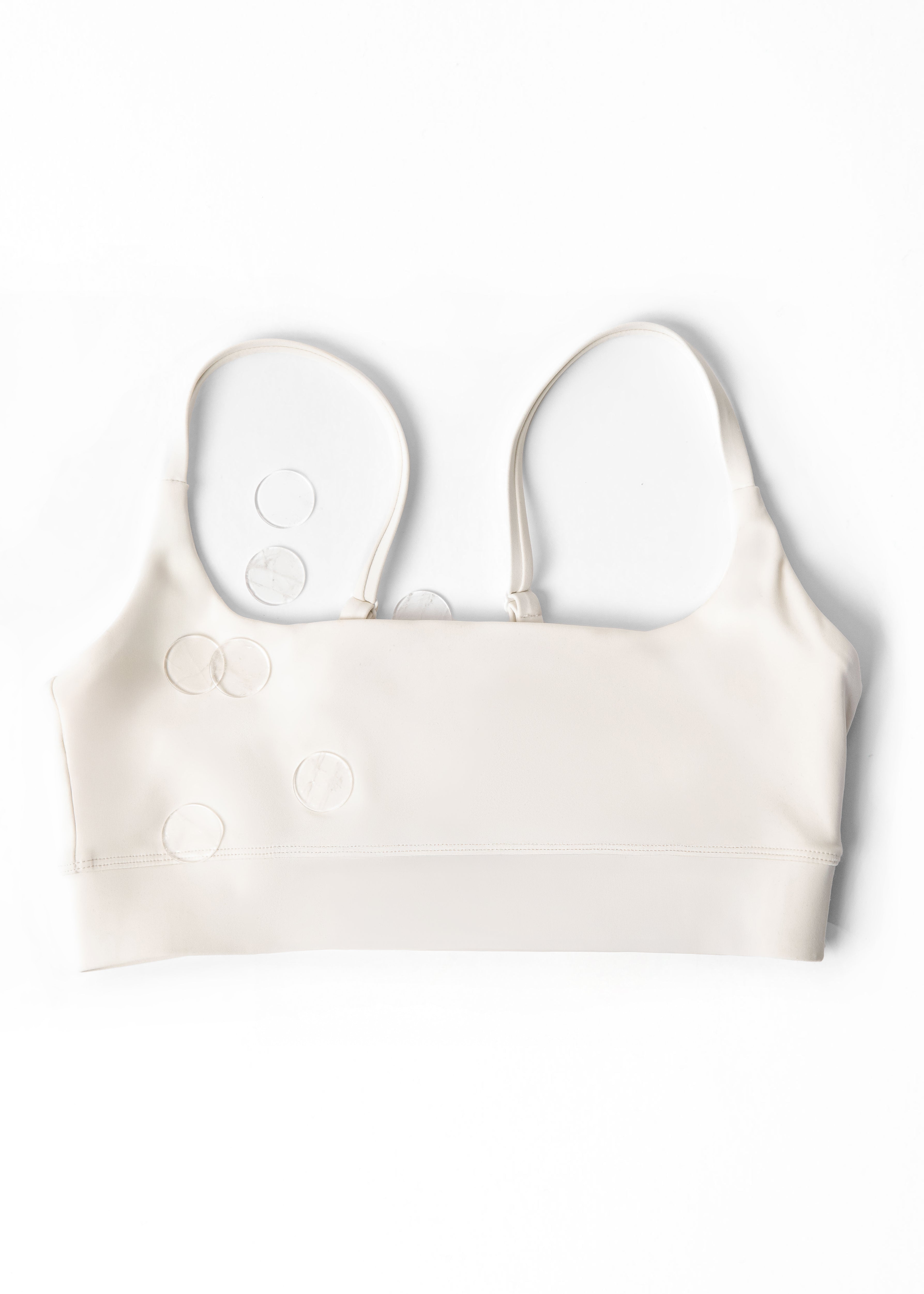 Clear Quartz Crystalette Bra & 3 Clear Quartz Stones