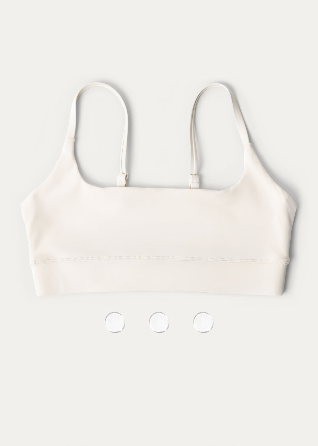 White Crystalette Bra & 3 Clear Quartz Stones