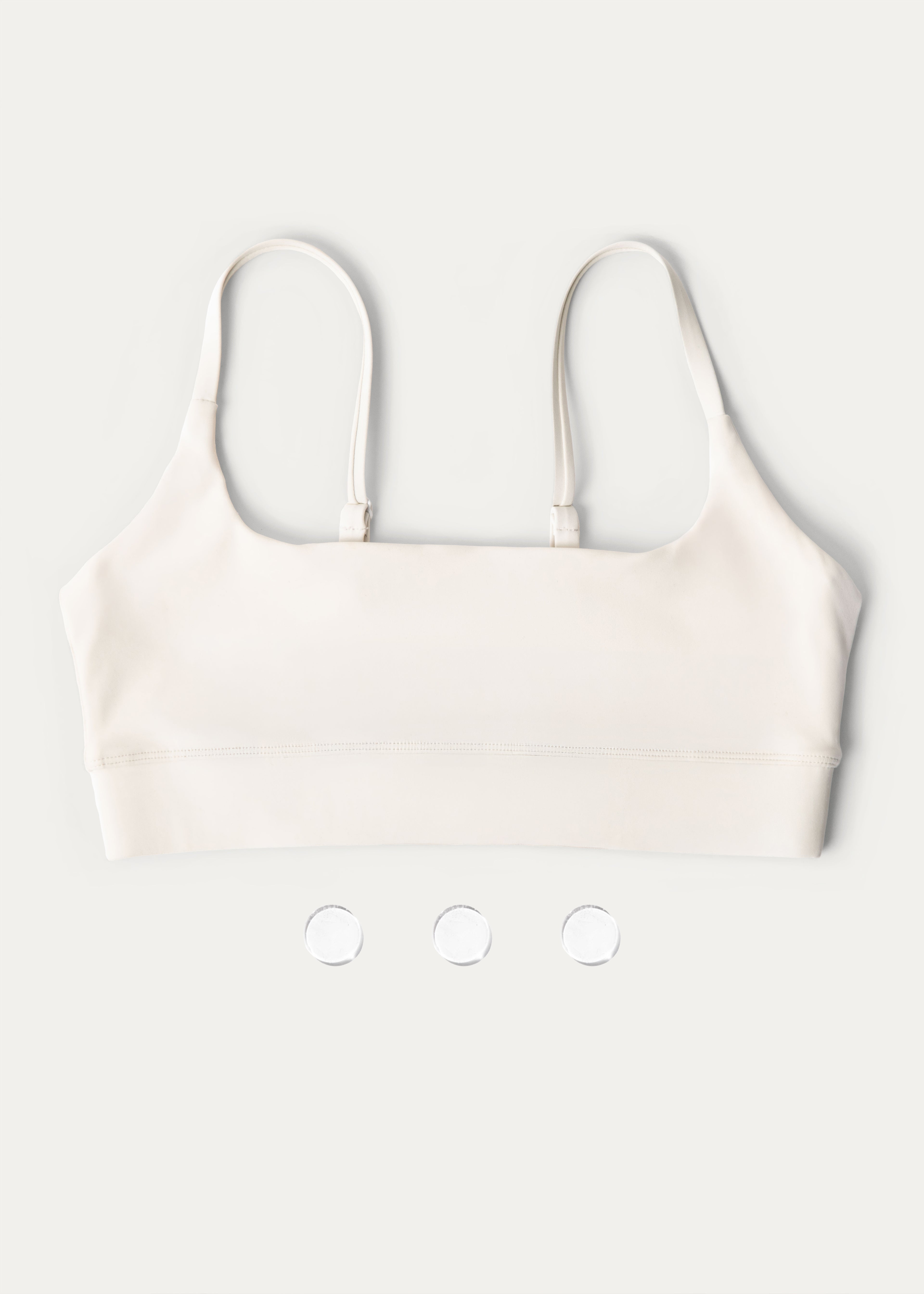 White Crystalette Bra & 3 Clear Quartz Stones